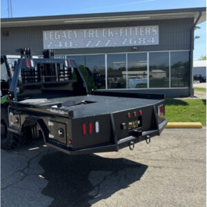 bradford steel skirted 4 box flatbed