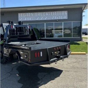 bradford steel skirted 4 box flatbed